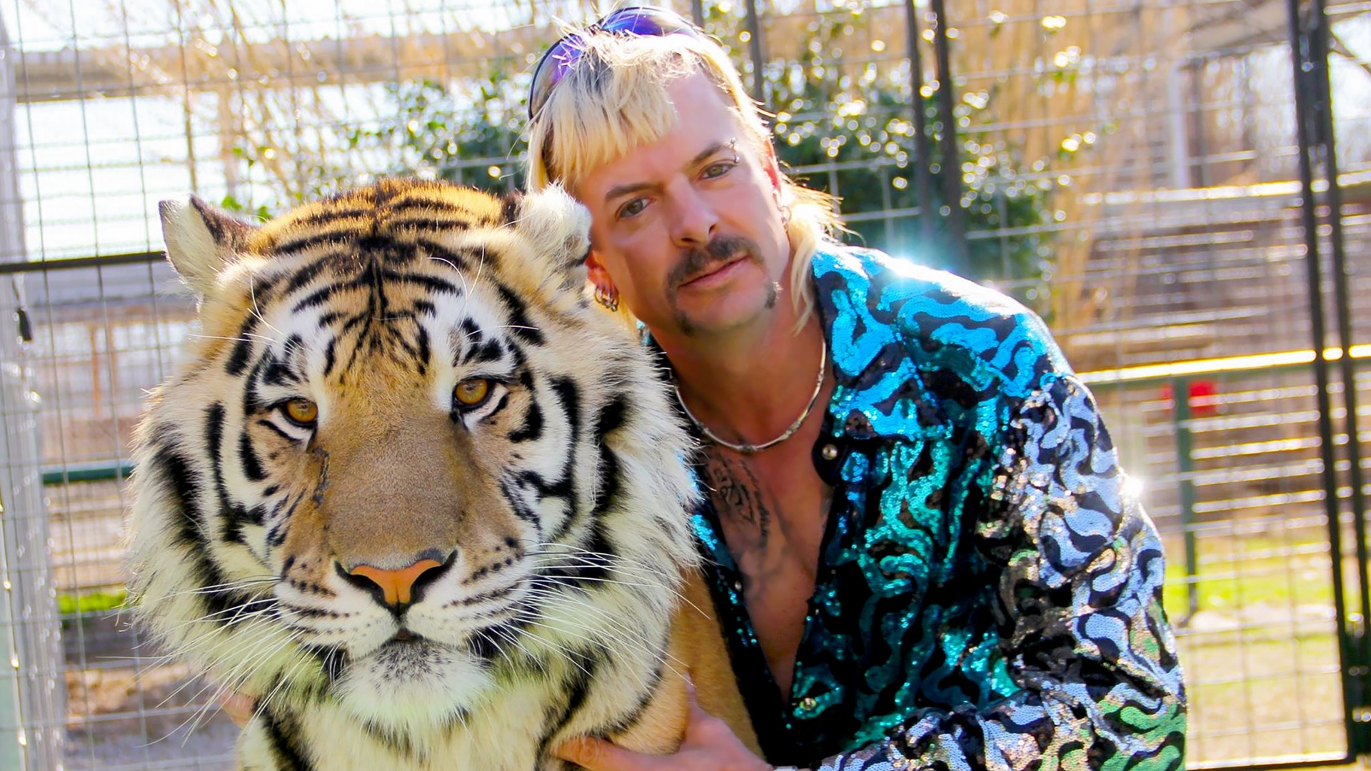 Joseph Maldonado-Passage aka Joe Exotic and one of his cats in the Netflix docuseries "Tiger King: Murder, Mayhem and Madness." The zoo closed after a federal agency suspended its license. (NETFLIX/Courtesy of NETFLIX via CNN Wire)