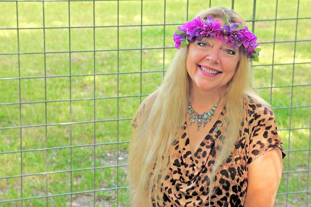 Carole Baskin appears in a photo published to the website for her nonprofit, Big Cat Rescue, in 2020.