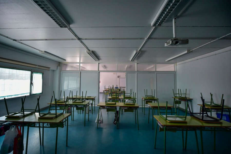 An empty classroom is seen in a file photo. (AP Photo/Alvaro Barrientos)