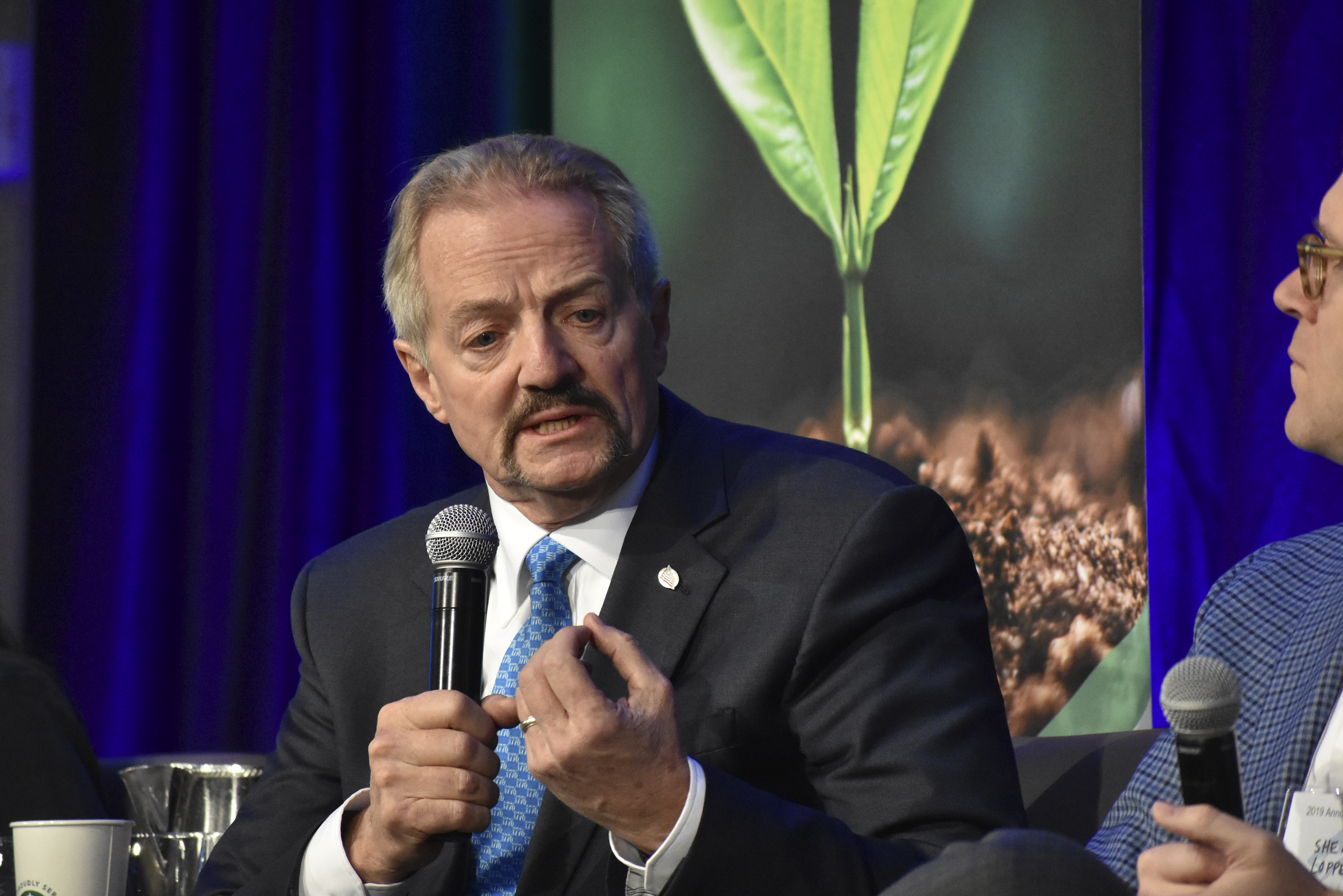 U.S. Bureau of Land Management Acting Director William "Perry" Pendley speaks at a conference for journalists in Fort Collins, Colorado on Oct. 11, 2019. (Matthew Brown / Associated Press)