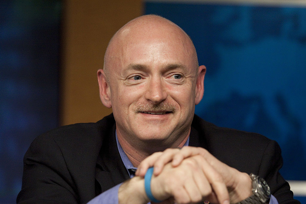 Mark Kelly, astronaut and husband of Rep. Gabrielle Giffords (D-AZ), talks about his plans for the upcoming shuttle mission at the Johnson Space Center Feb. 4, 2011 in Houston, Texas. (Eric Kayne/Getty Images)