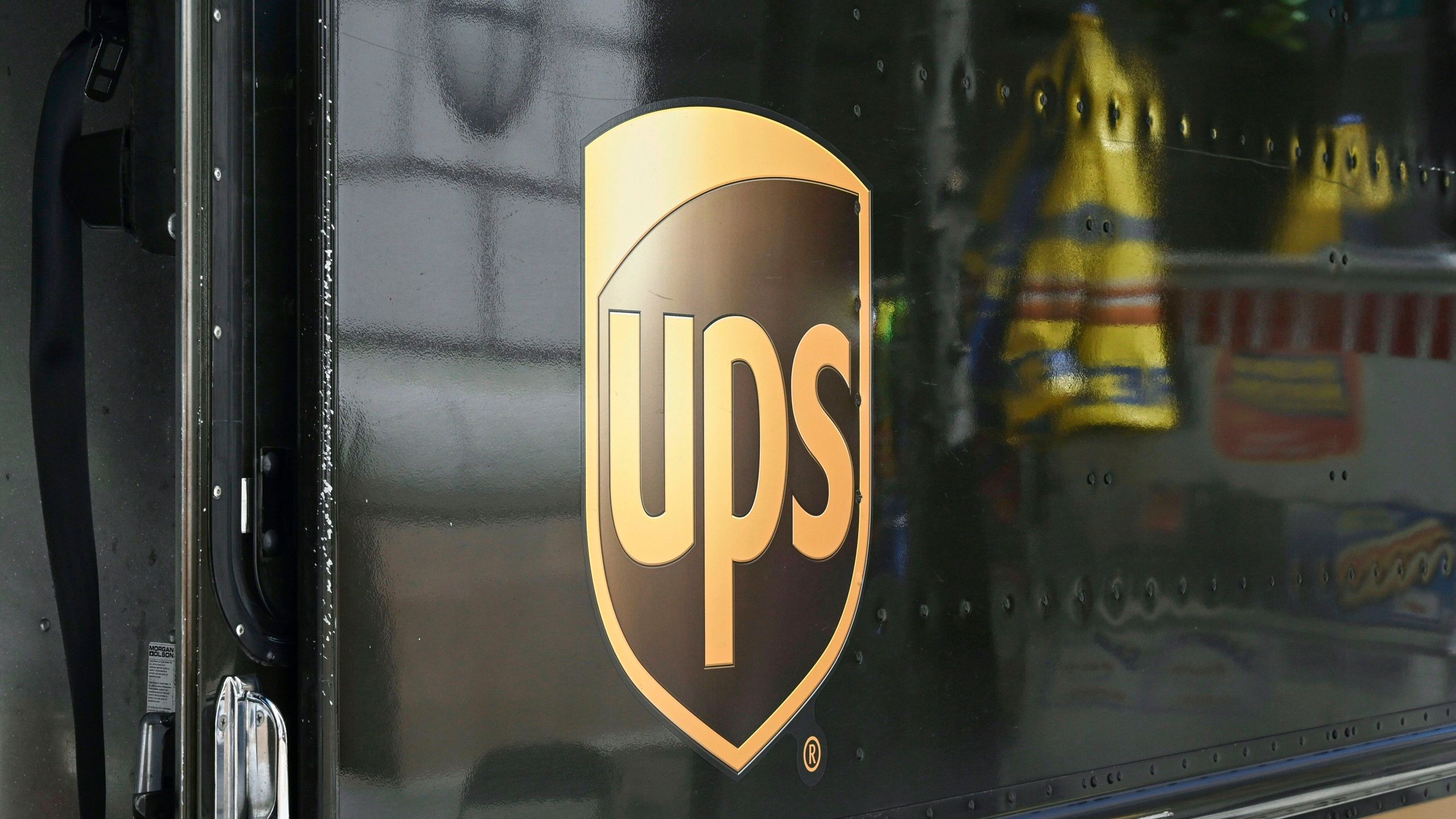 A UPS truck sits on a street in Washington, DC June 11, 2019. (EVA HAMBACH/AFP via Getty Images)