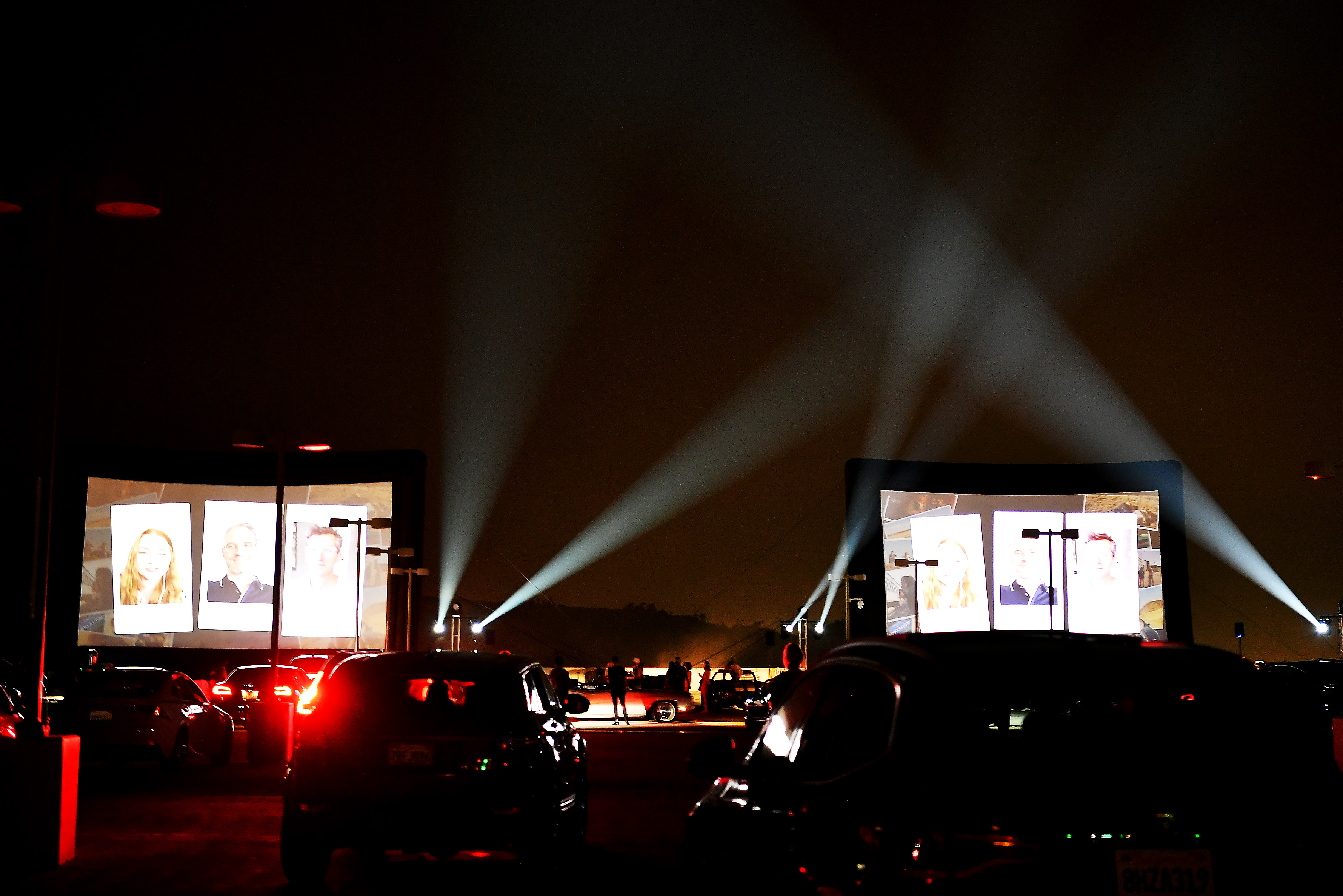 Guests attend the HBO Max Drive-In Premiere of Unpregnant on Sept. 9, 2020 in Glendale. (Amy Sussman/Getty Images for HBO Max)