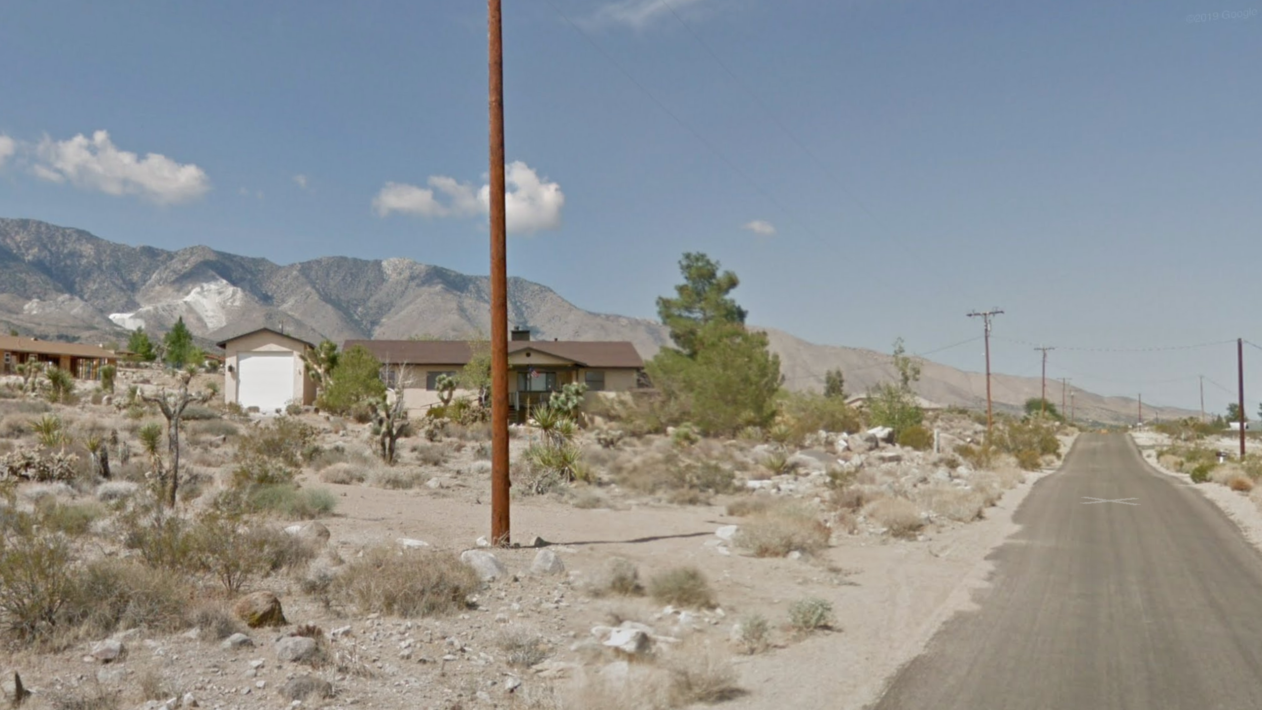 The 32300 block of Spinel Road in Lucerne Valley is seen in a Google Maps Street View image.