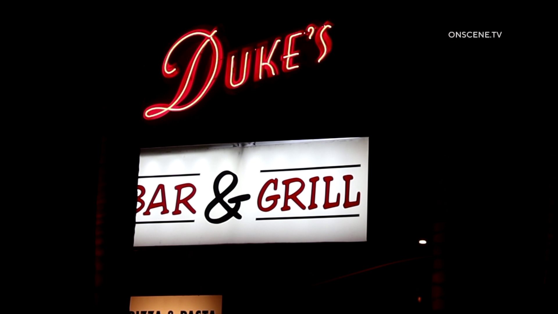 Duke's Bar & Grill was the scene of a fatal shooting on Sept. 13, 2020. (OnScene TV)