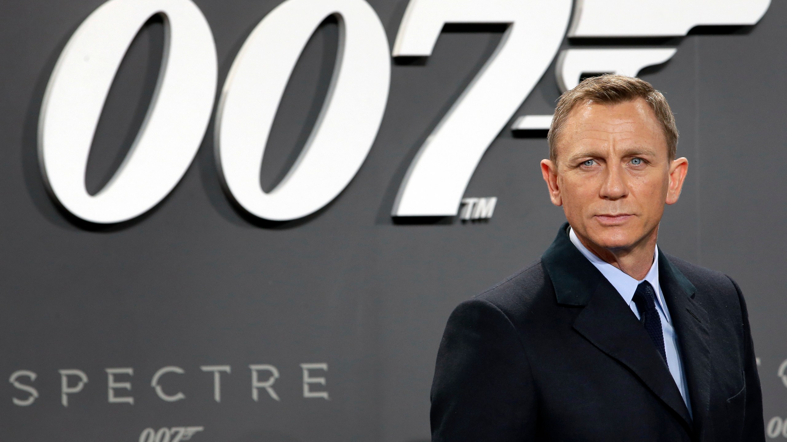 This is a Oct. 28, 2015, file photo of actor Daniel Craig poses for the media as he arrives for the German premiere of the James Bond movie "Spectre" in Berlin, Germany. (AP Photo/Michael Sohn, File)