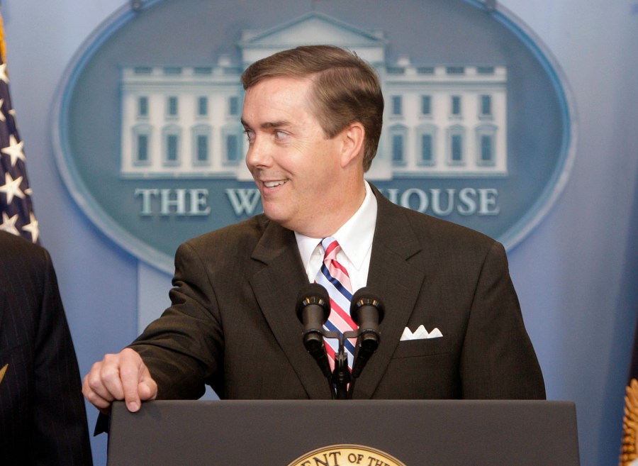 White House Correspondents Association President Steve Scully appears at a ribbon-cutting ceremony for the James S. Brady Press Briefing Room at the White House on July 11, 2007. (Ron Edmonds/Associated Press)