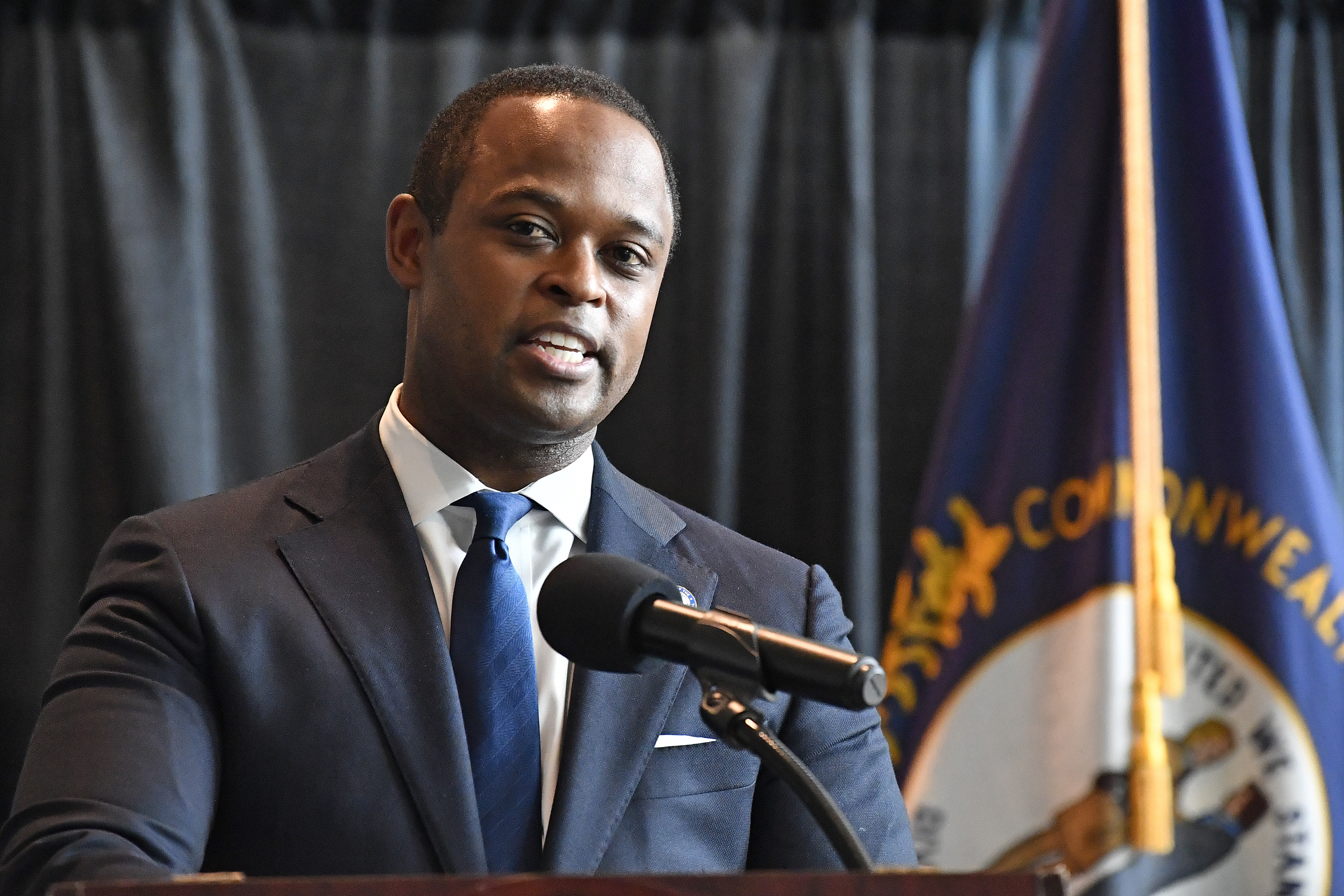 Kentucky Attorney General Daniel Cameron addresses the media following the return of a grand jury investigation into the death of Breonna Taylor, in Frankfort, Ky., Wednesday, Sept. 23, 2020. (Timothy D. Easley/AP Photo)