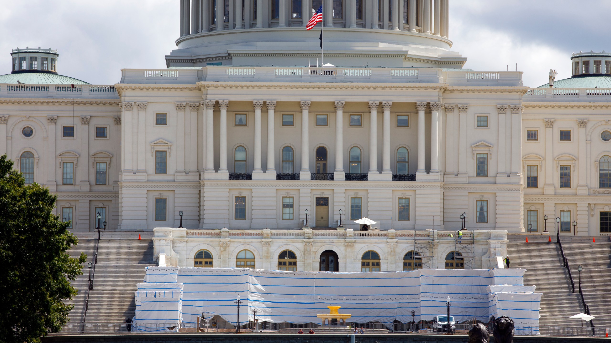 The West Front of the U.S. Capitol is seen on Aug. 7, 2020, in Washington D.C. (AP Photo/Jon Elswick)