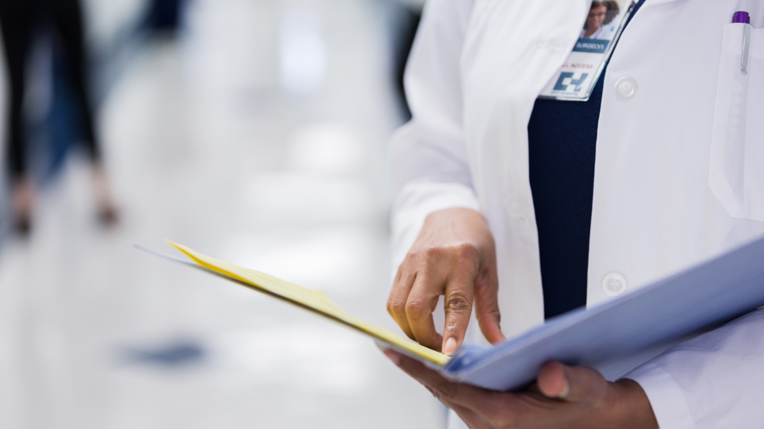 A doctor reads a file in this undated file photo. (Getty Images)