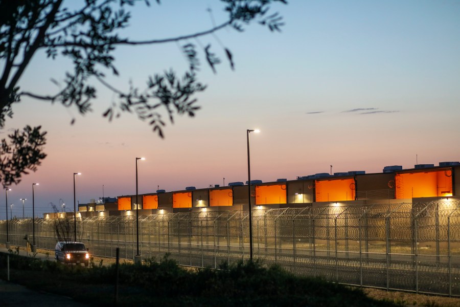 The Otay Mesa Detention Center is seen on May 9, 2020 in Otay Mesa, California.(SANDY HUFFAKER/AFP via Getty Images)