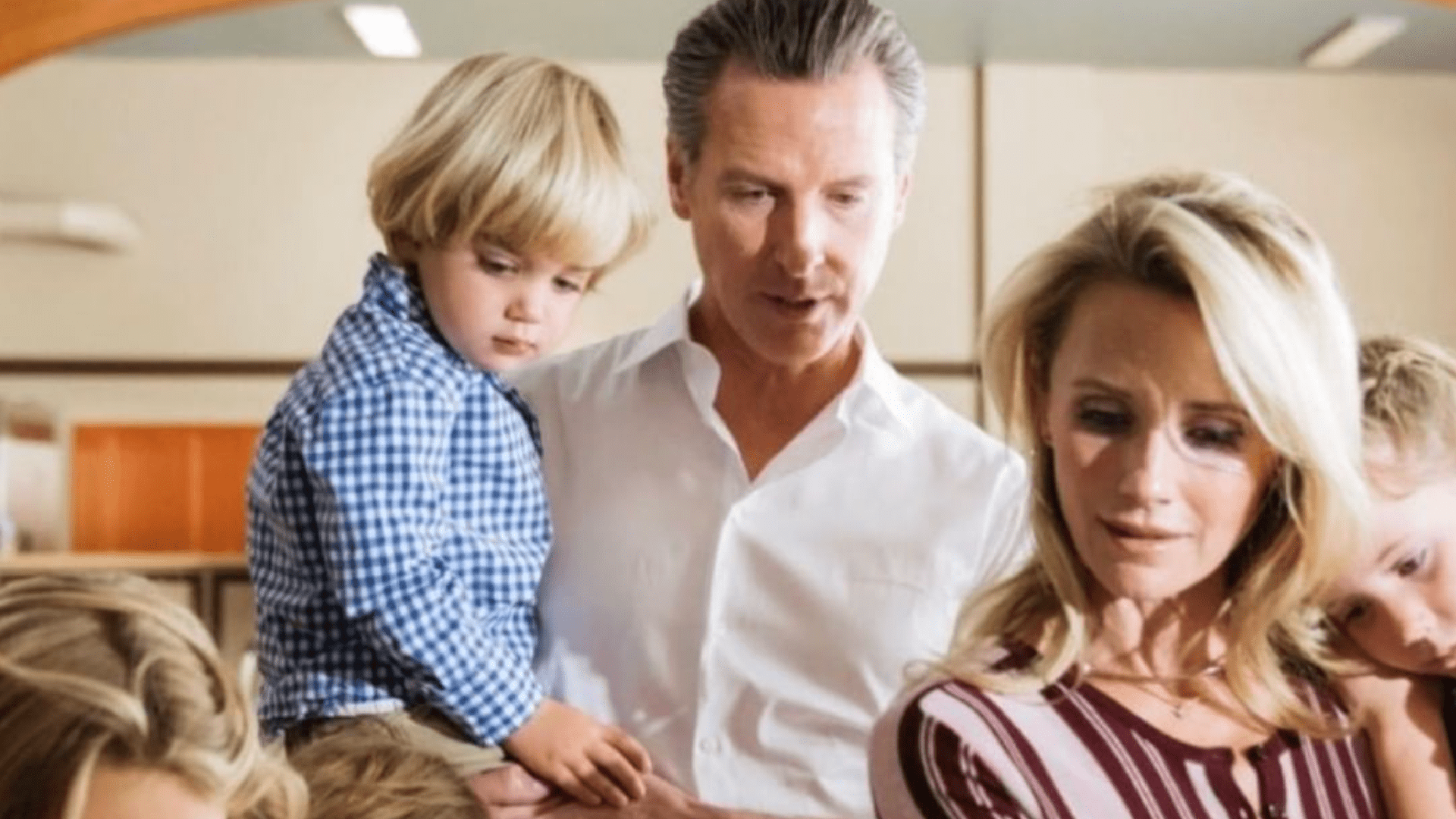 Gov. Gavin Newsom and his family seen in an undated photo posted to his Instagram page.