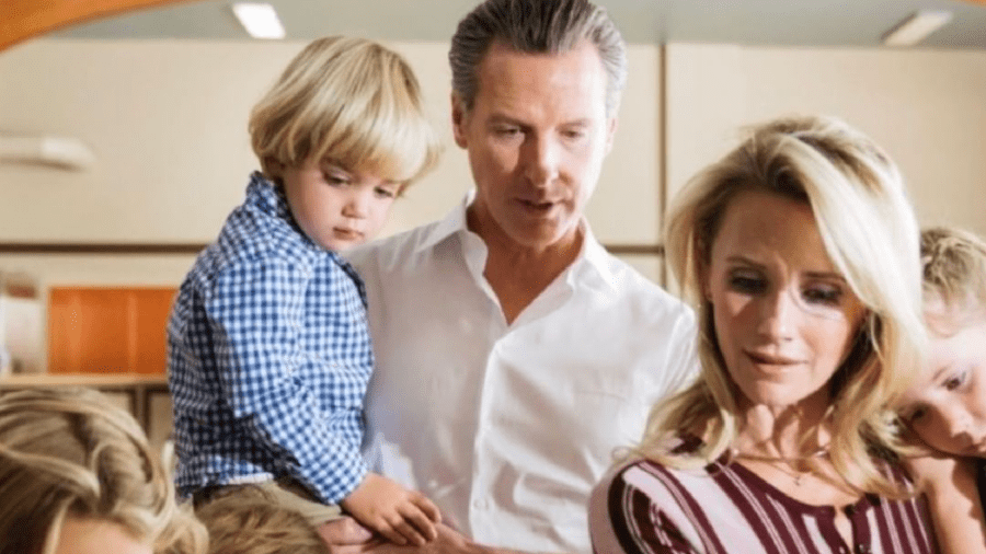 Gov. Gavin Newsom and his family seen in an undated photo posted to his Instagram page.