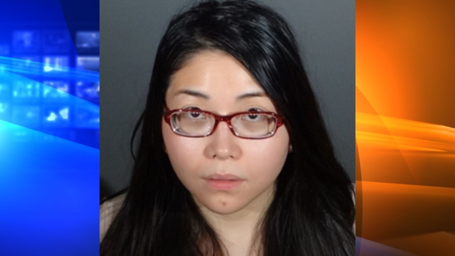 Andrea Dorothy Chan Reyes is seen in a booking photo released by Whittier police.