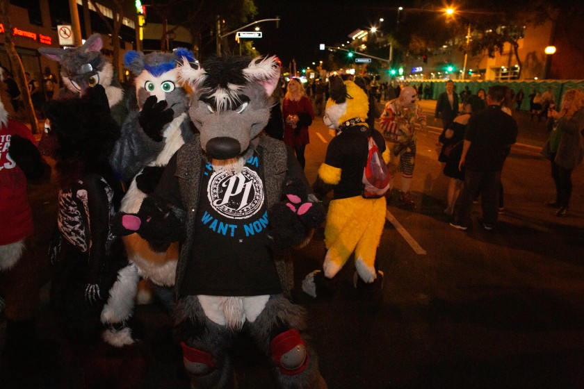 Events such as West Hollywood’s annual Halloween Carnaval have been canceled this year amid the COVID-19 pandemic.(Jason Armond / Los Angeles Times)