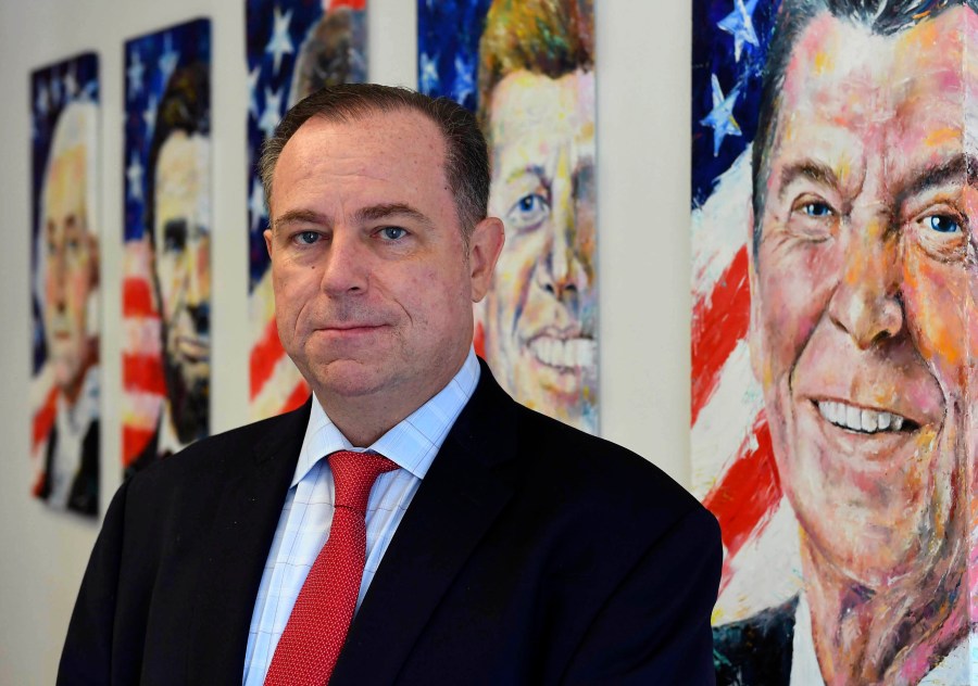 This 2018 photo shows Chris Ruddy, CEO of Newsmax. (Newsmax via AP)