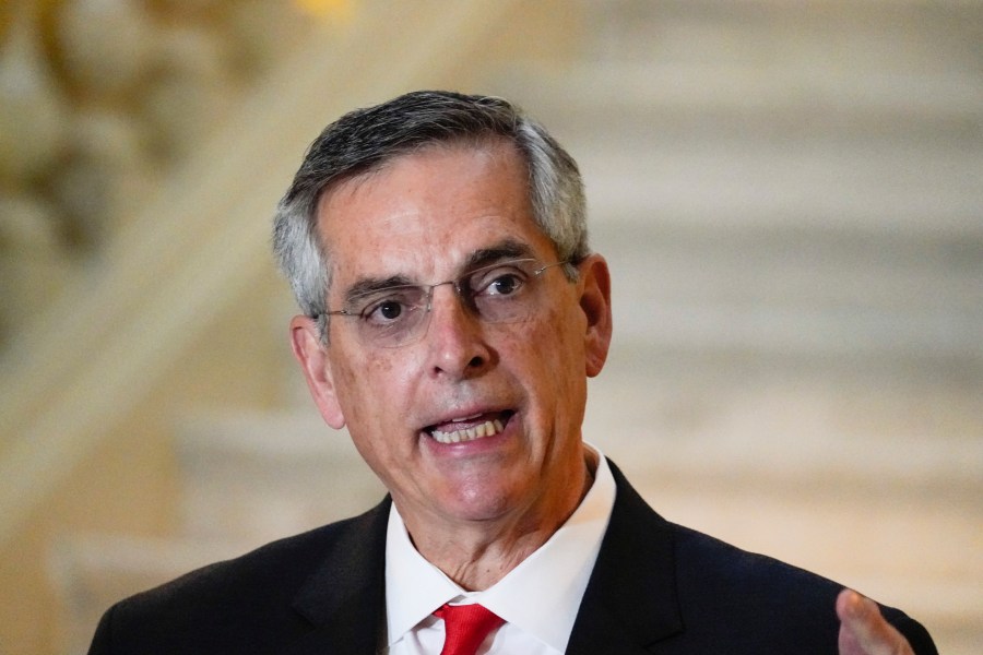 Georgia Secretary of State Brad Raffensperger speaks during a news conference on Monday, Nov. 30, 2020, in Atlanta. (Brynn Anderson/AP Photo)