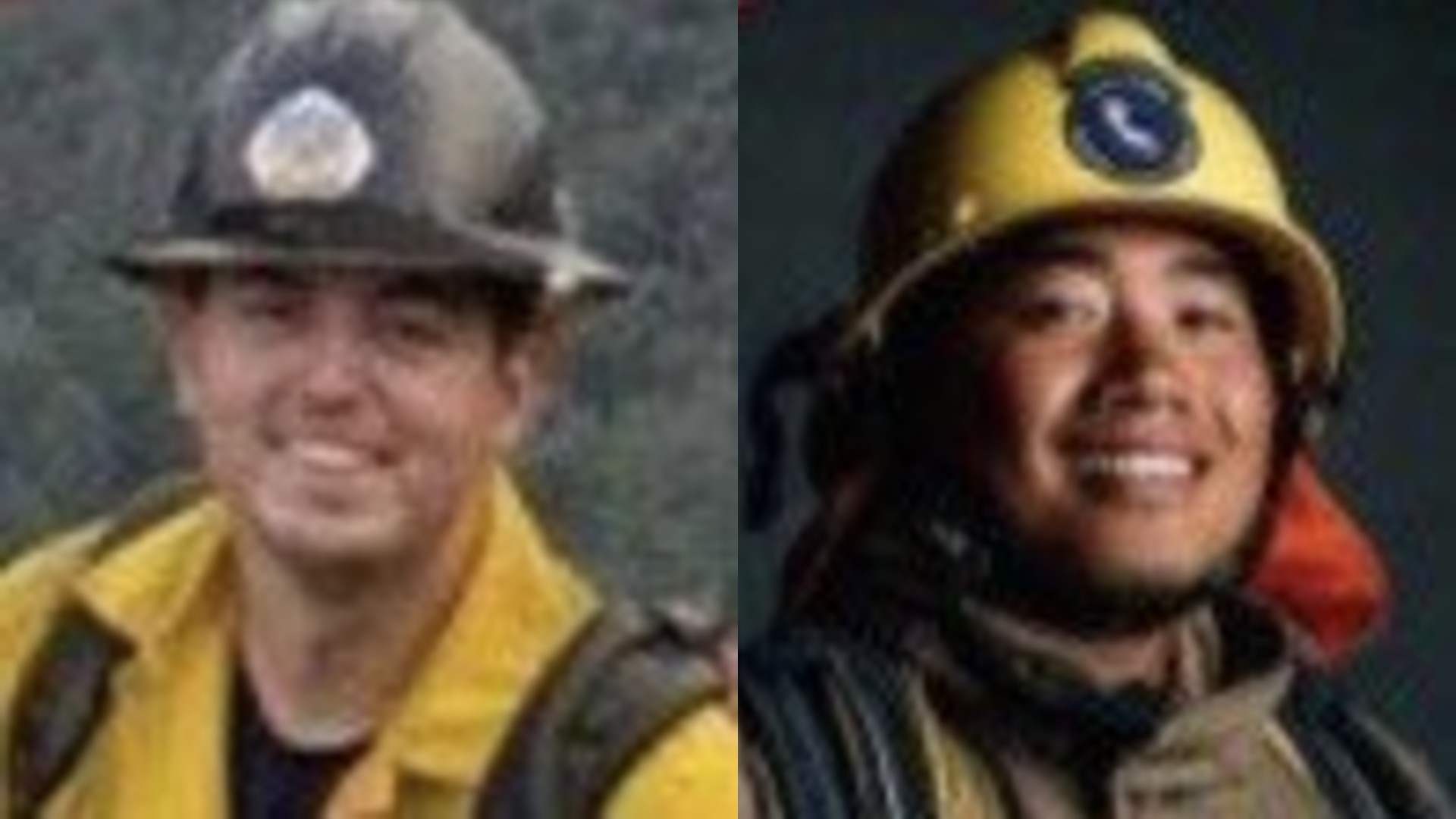 Orange County Firefighters Dylan Van Iwaarden (Left) and Phi Le are seen in images provided by the Fire Authority.