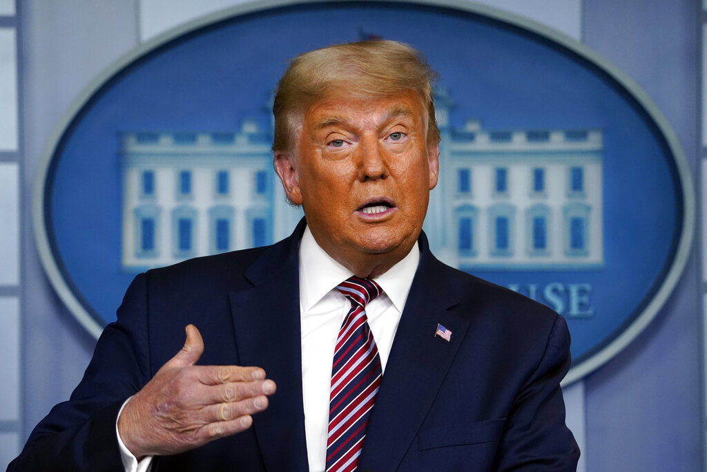 President Donald Trump speaks at the White House, in Washington. (AP Photo/Evan Vucci, File)