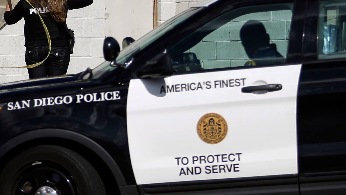 A San Diego Police Department vehicle in seen in a file photo. (Gregory Bull / Associated Press)