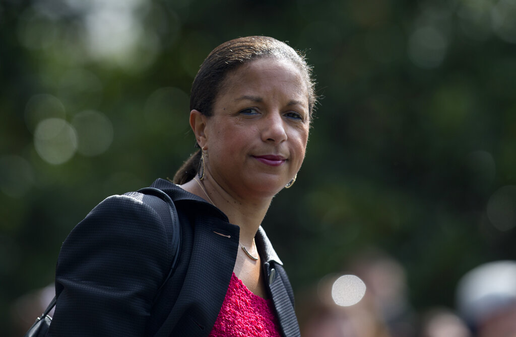 In this July 7, 2016, file photo, national security adviser Susan Rice on the South Lawn of the White House in Washington. (AP Photo/Carolyn Kaster, File)