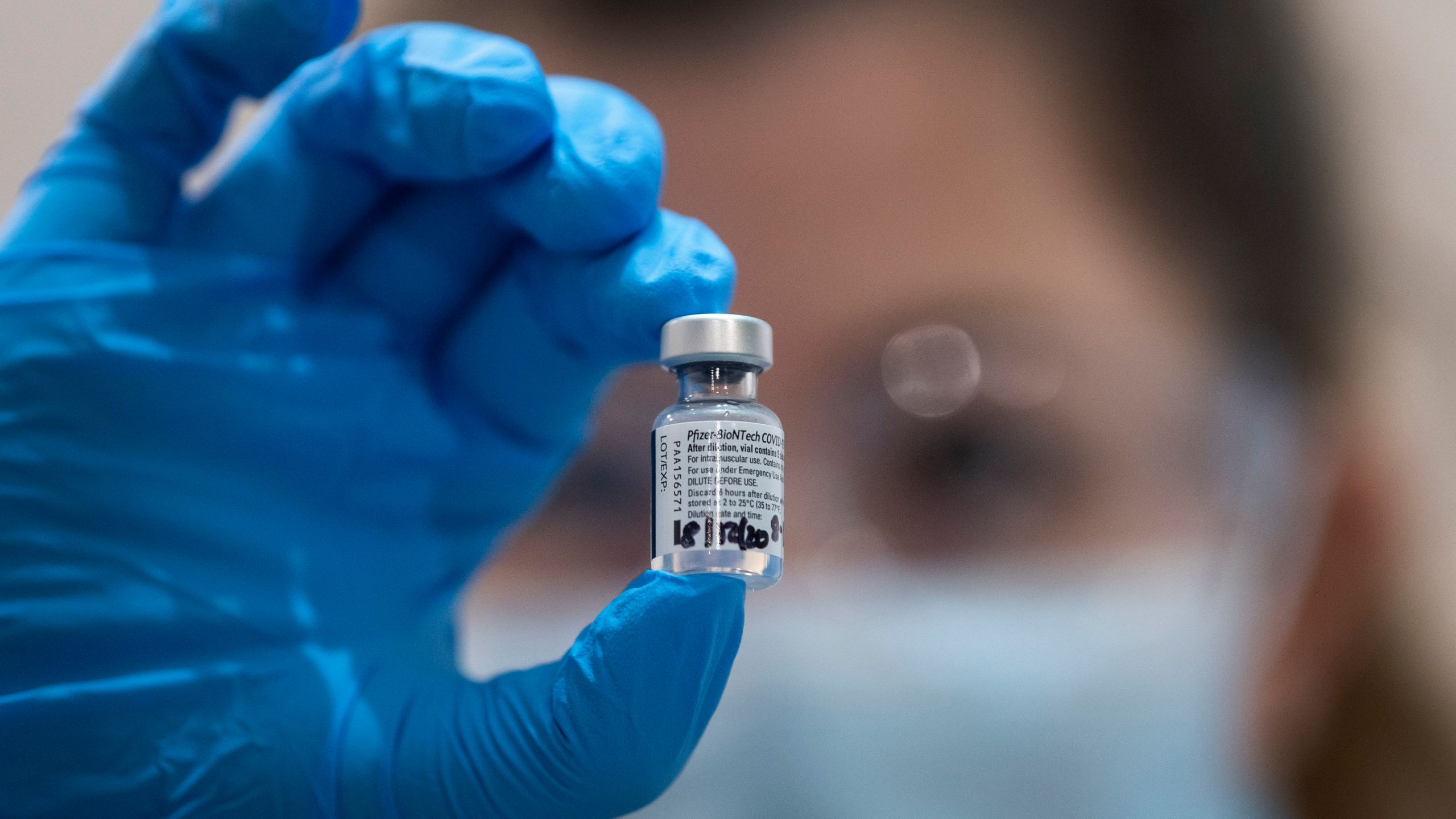 A COVID-19 vaccine ready for administration at Guy's Hospital on Dec. 8, 2020 in London, United Kingdom. (Victoria Jones - Pool / Getty Images)