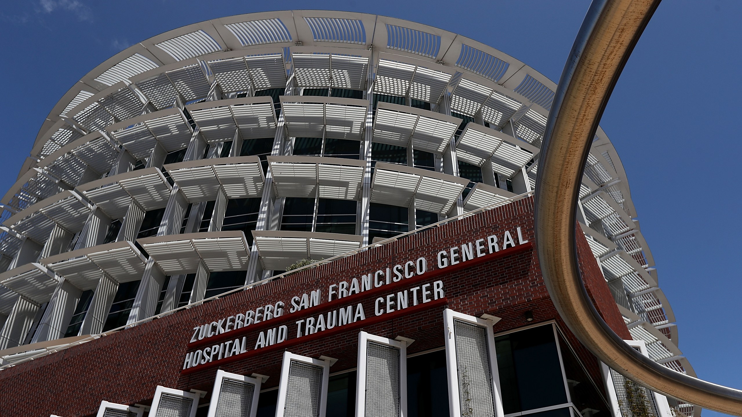 A view of the Zuckerberg San Francisco General Hospital and Trauma Center on May 16, 2018. (Credit: Justin Sullivan / Getty Images)