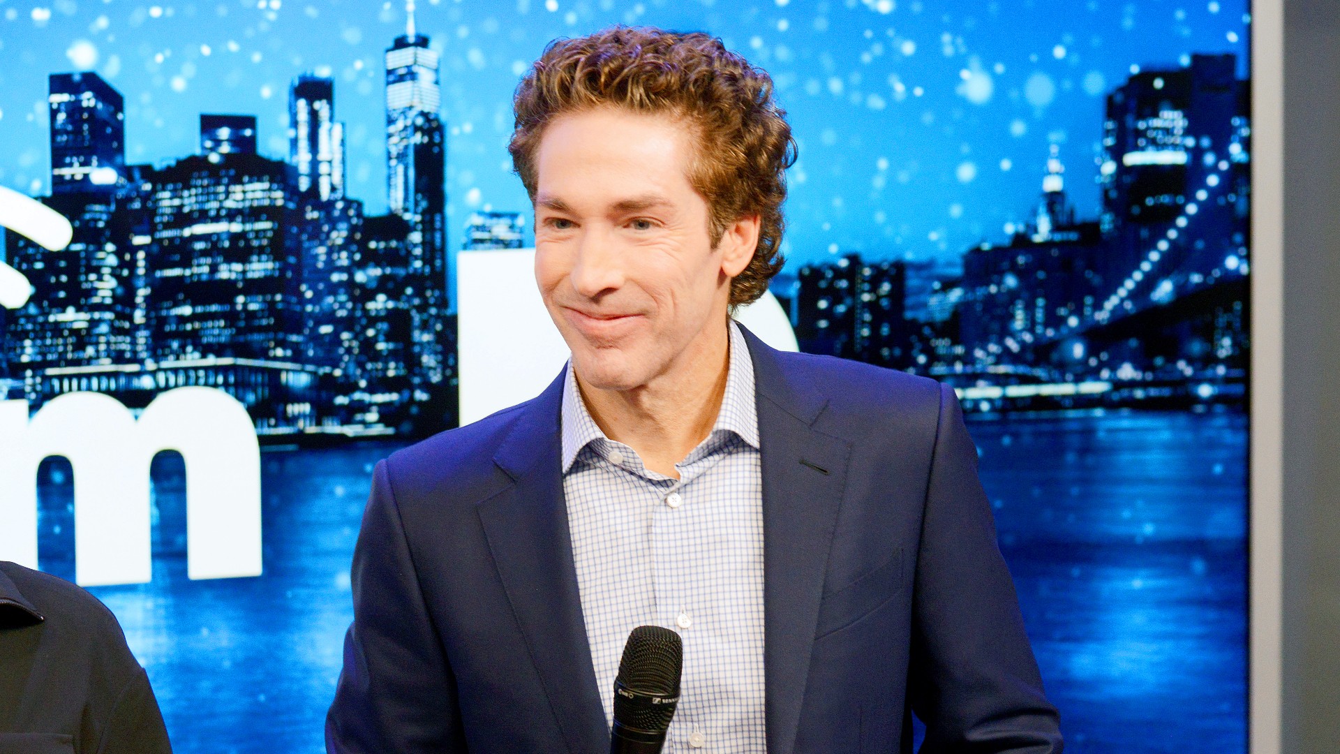 Joel Osteen speaks during SiriusXM Joel Osteen Radio Town Hall with Joel and Victoria Osteen at SiriusXM Studios on December 16, 2019 in New York City. (Bonnie Biess/Getty Images for SiriusXM)