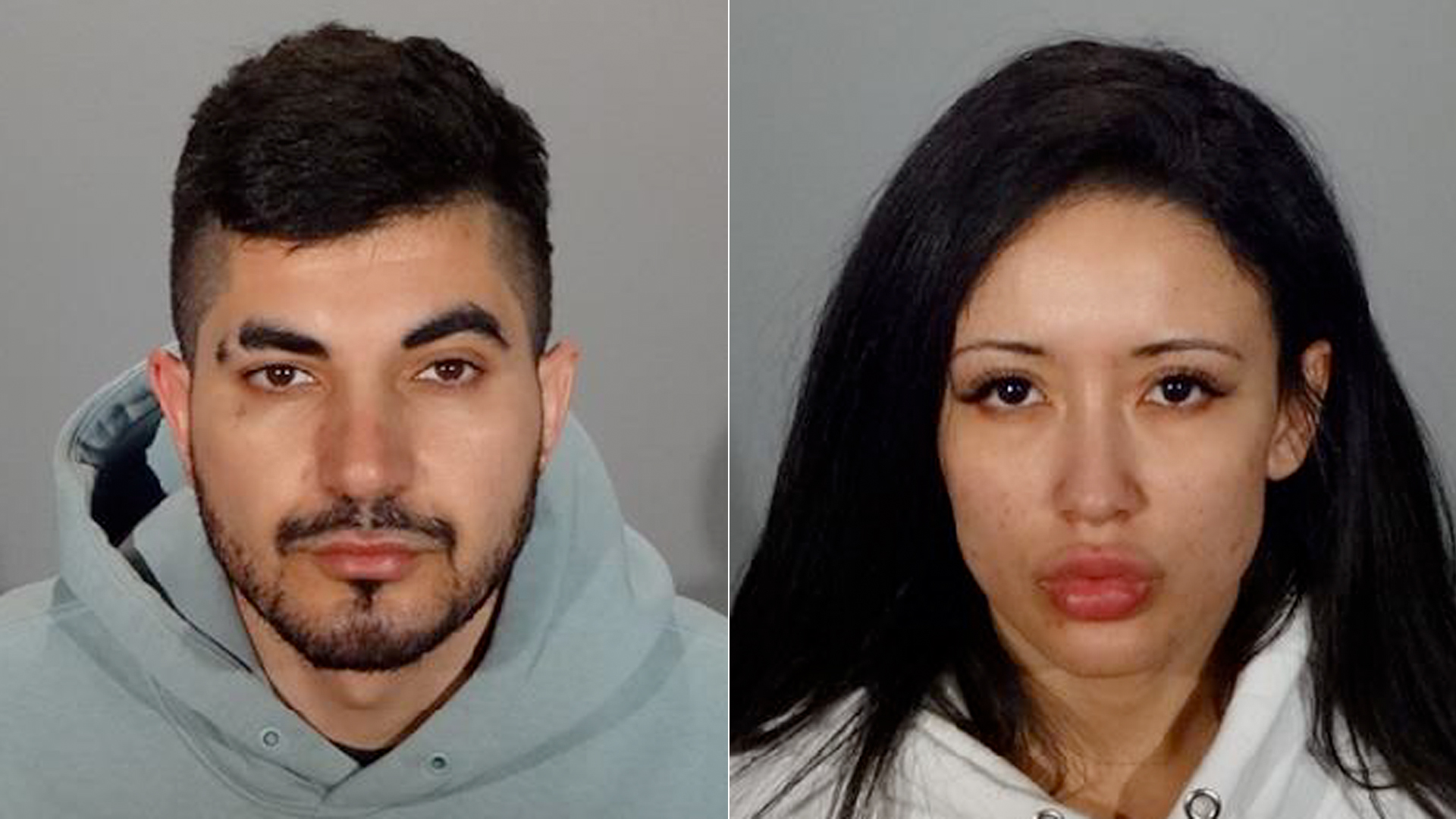 Henry Rostomyan and Ileana Lemos are seen in photos released by the Glendale Police Department on Dec. 22, 2020.