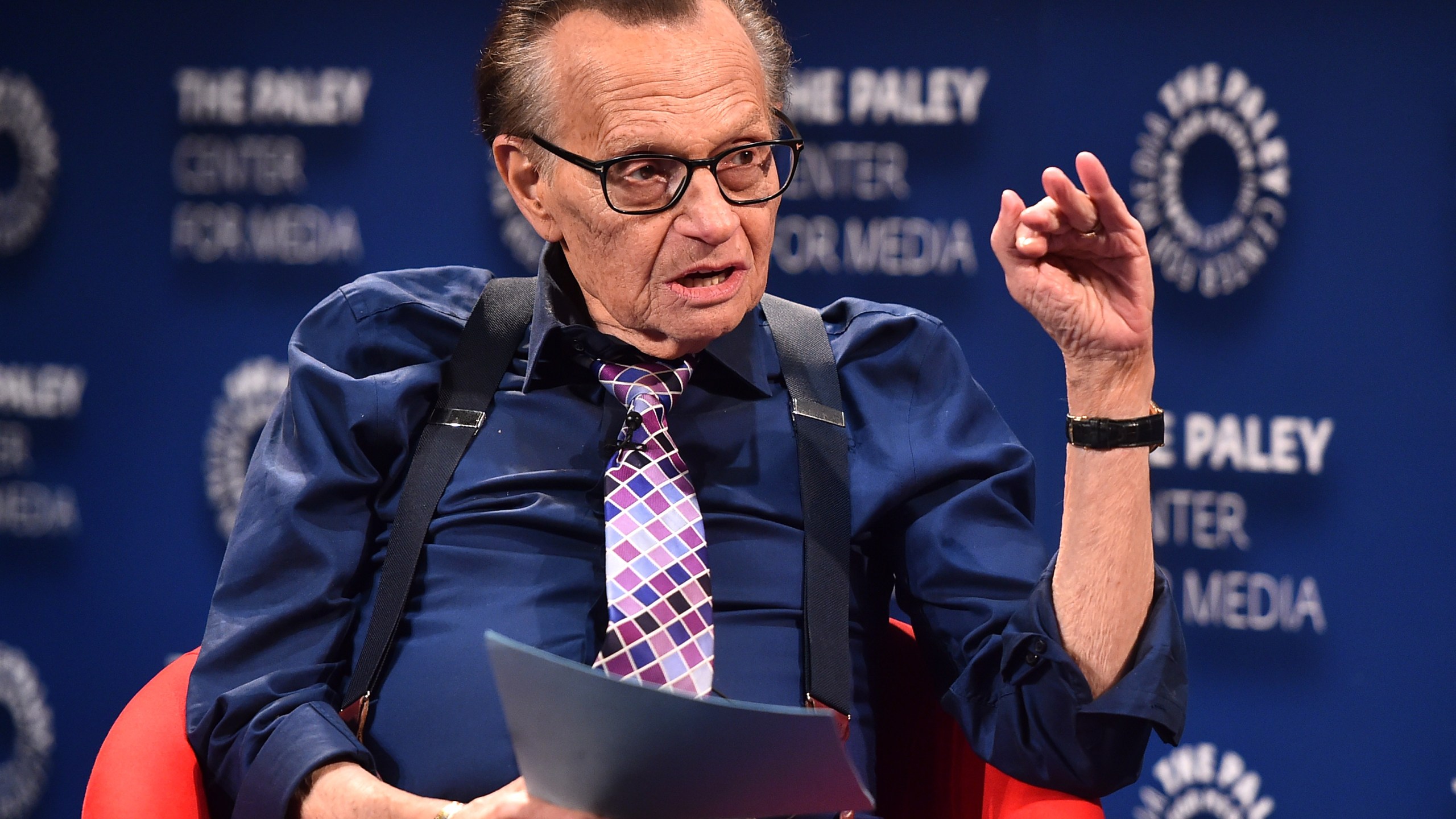 Larry King attends "The Paley Center For Media Presents: A Special Evening With Dionne Warwick: Then Came You" on Aug. 1, 2018 in Beverly Hills. (Alberto E. Rodriguez/Getty Images)