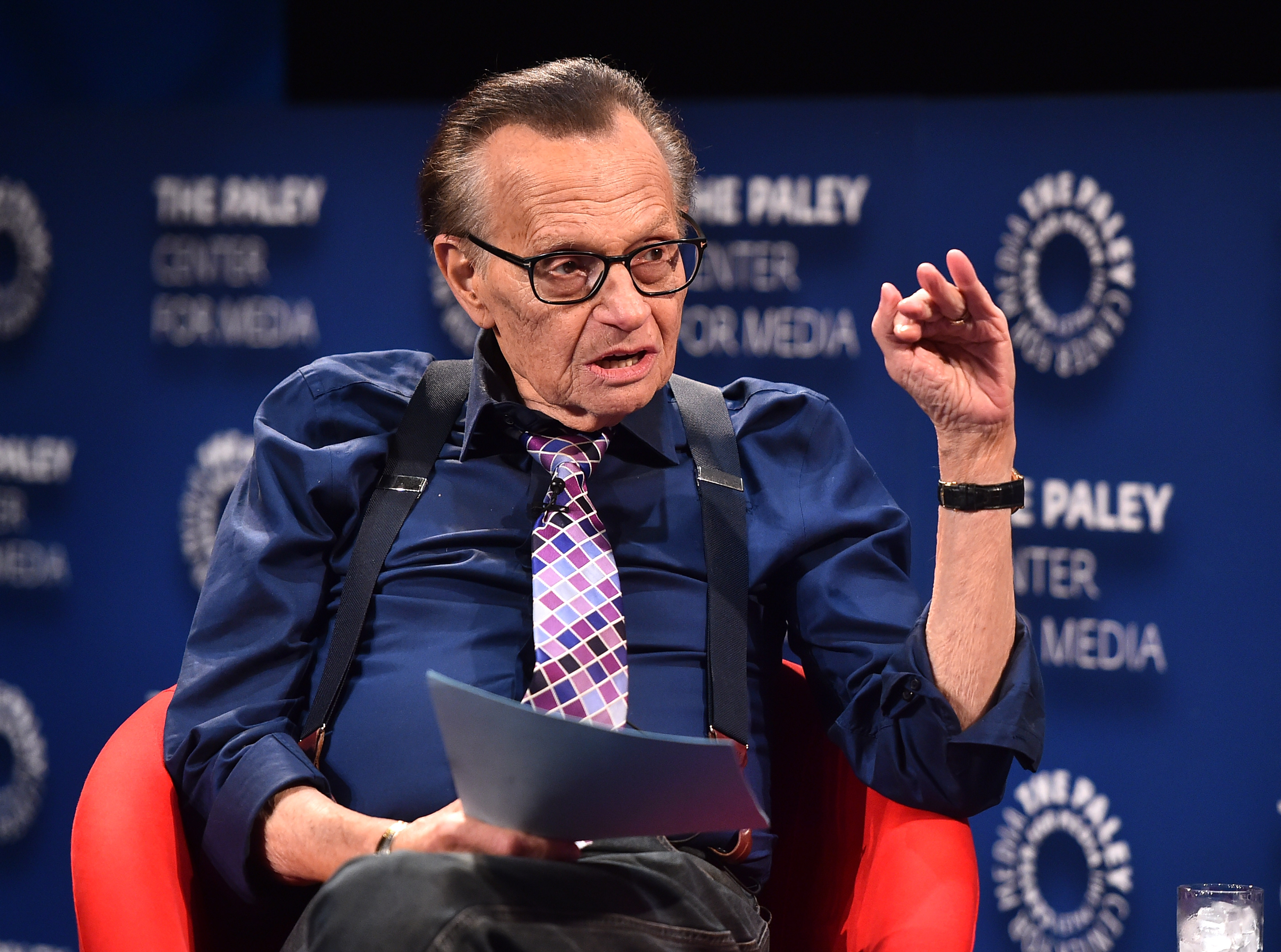 Larry King attends "The Paley Center For Media Presents: A Special Evening With Dionne Warwick: Then Came You" on Aug. 1, 2018 in Beverly Hills. (Alberto E. Rodriguez/Getty Images)