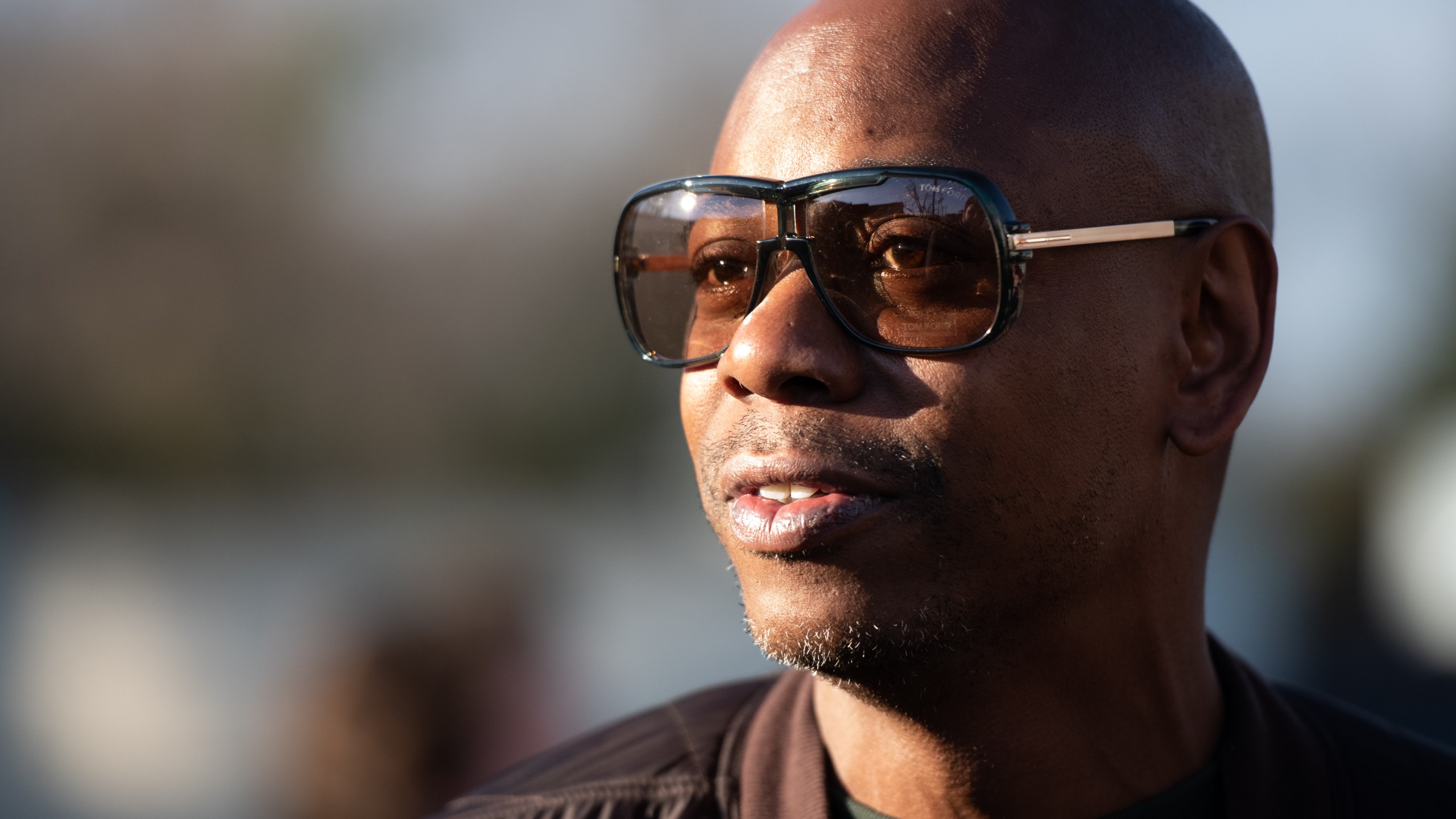 Comedian Dave Chappelle campaigns for Democratic presidential candidate Andrew Yang on Jan. 30, 2020 in North Charleston, South Carolina. (Sean Rayford/Getty Images)