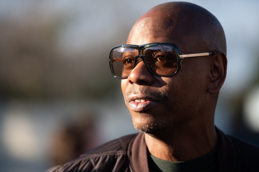 Comedian Dave Chappelle campaigns for Democratic presidential candidate Andrew Yang on Jan. 30, 2020 in North Charleston, South Carolina. (Sean Rayford/Getty Images)