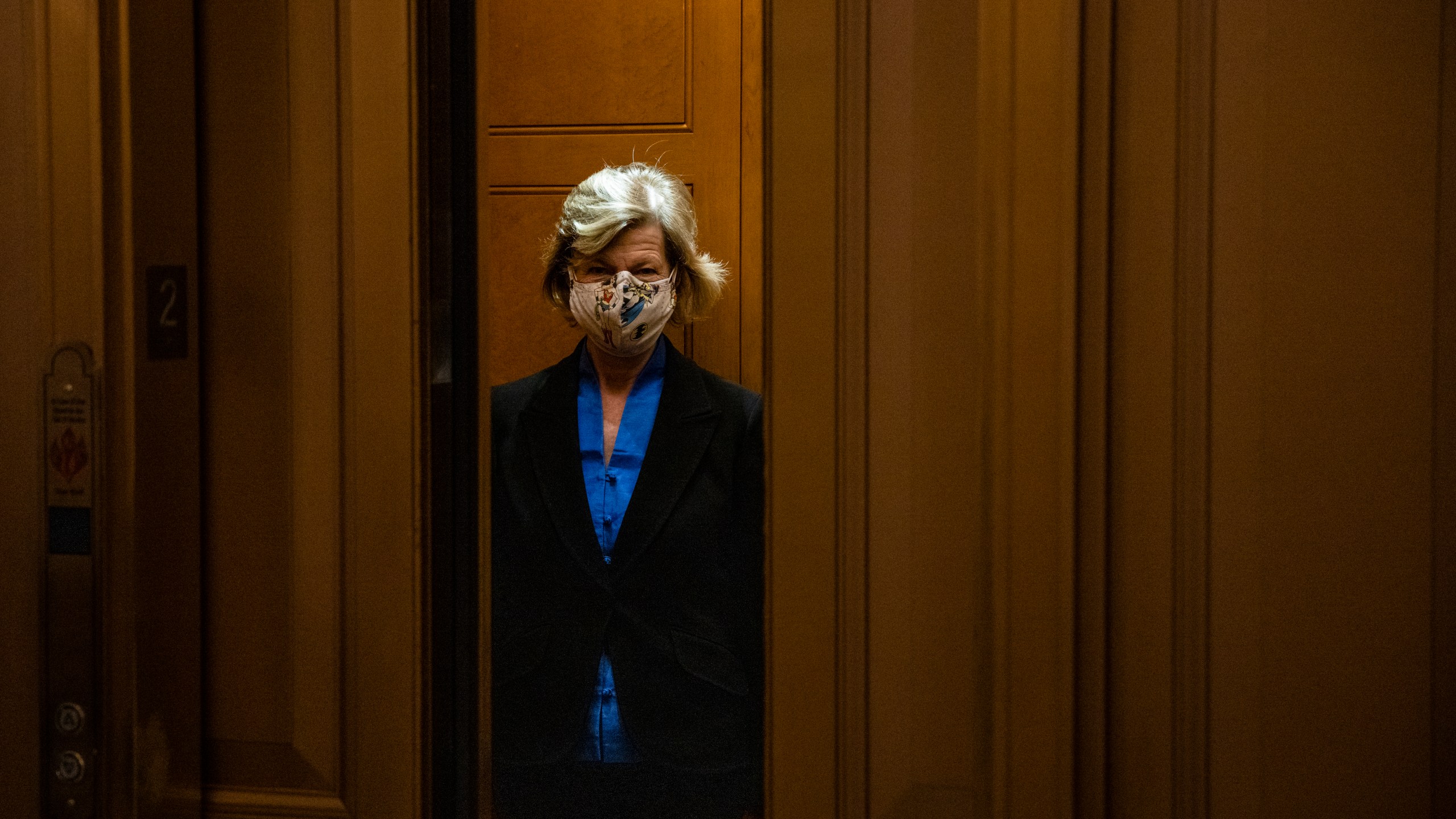 Sen. Lisa Murkowski (R-AK) leaves the Senate floor at the U.S. Capitol building on Dec. 20, 2020. (Corum/Getty Images)