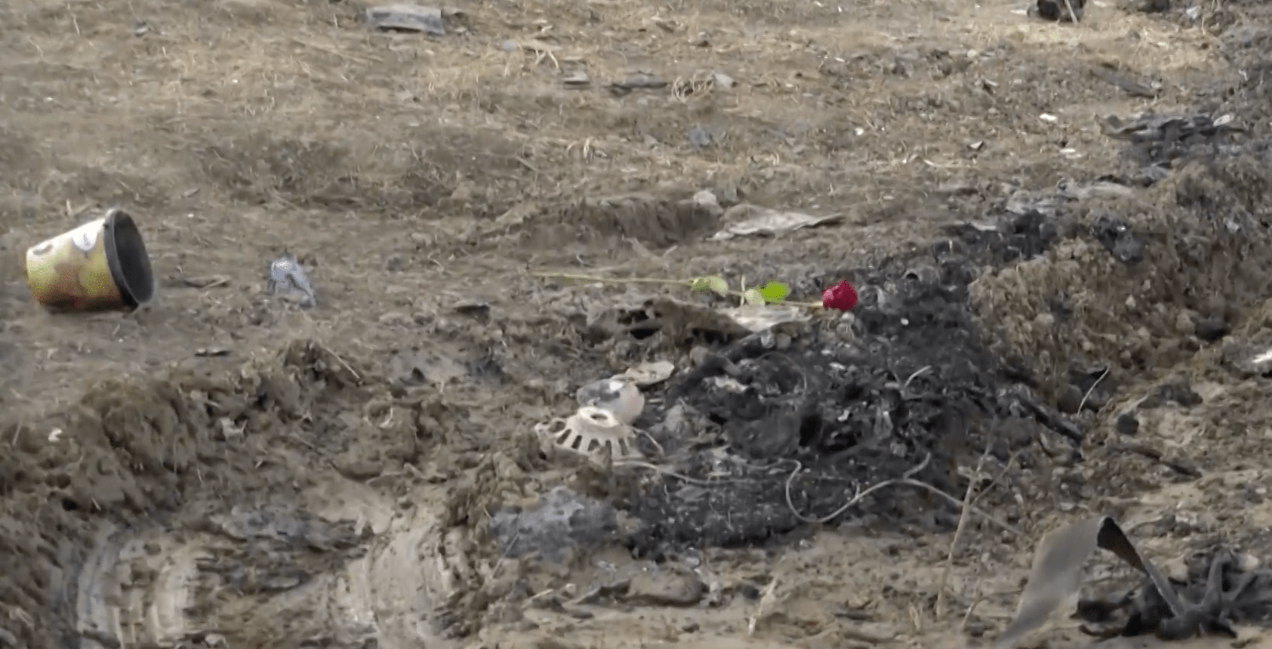 The site of a fatal head-on collision in Central California on New Year's day. (NMW)