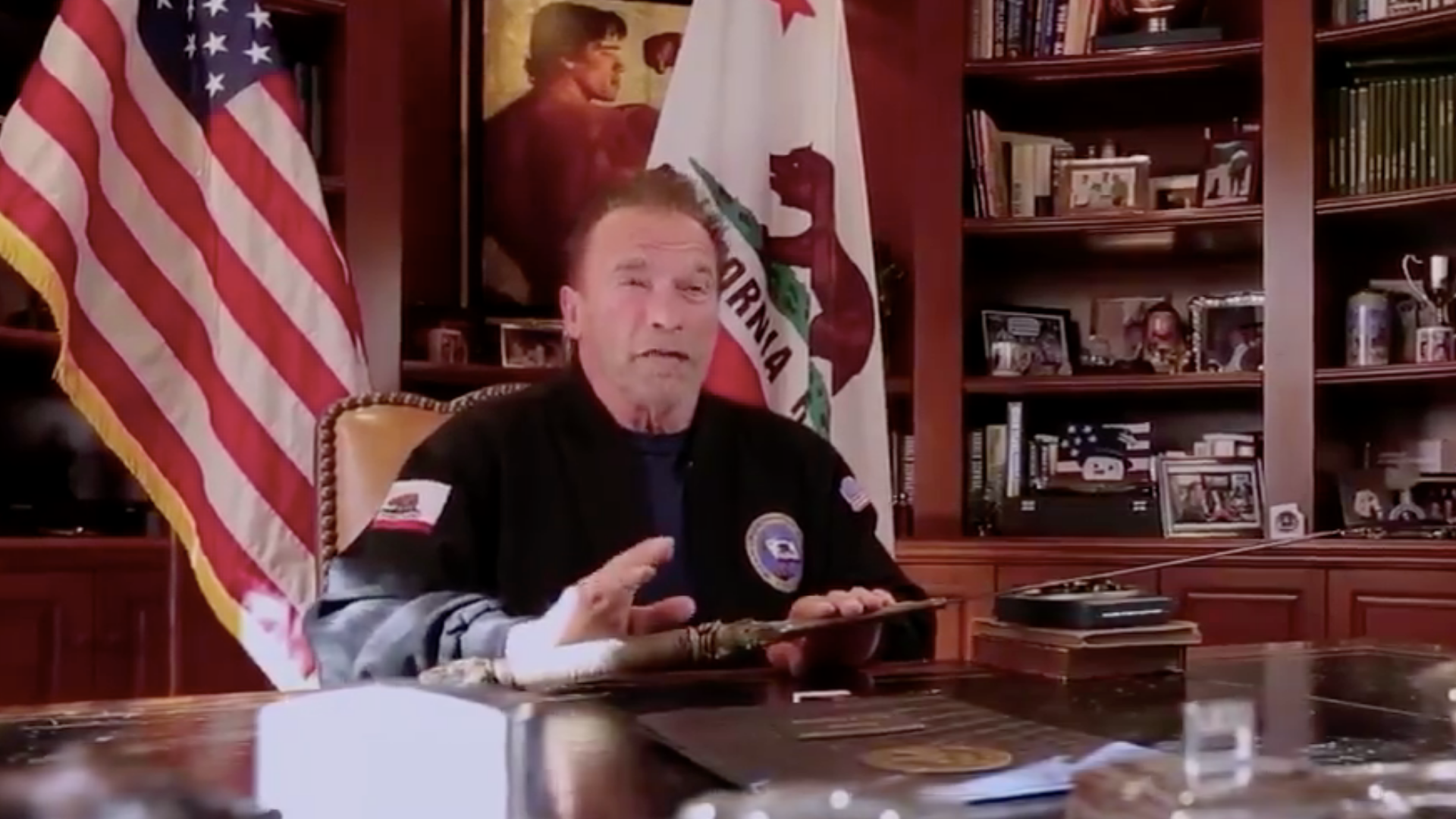 Arnold Schwarzenegger speaks in a video released on Jan. 10, 2021. (Twitter.com/schwarzenegger)