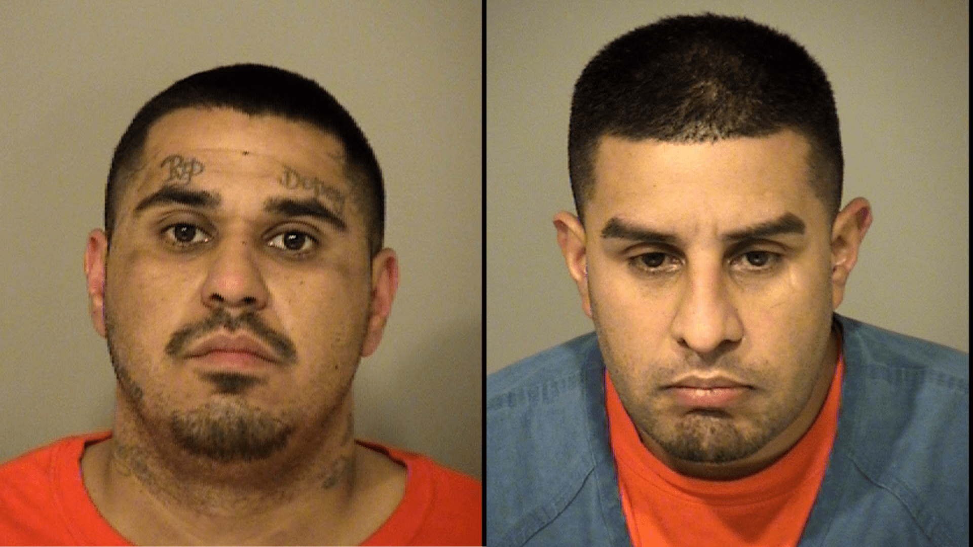 The Ventura County Sheriff's Office released these booking photos on Jan. 9, 2021 of Anthony Michael Garcia and Luis Vincent Reyes.