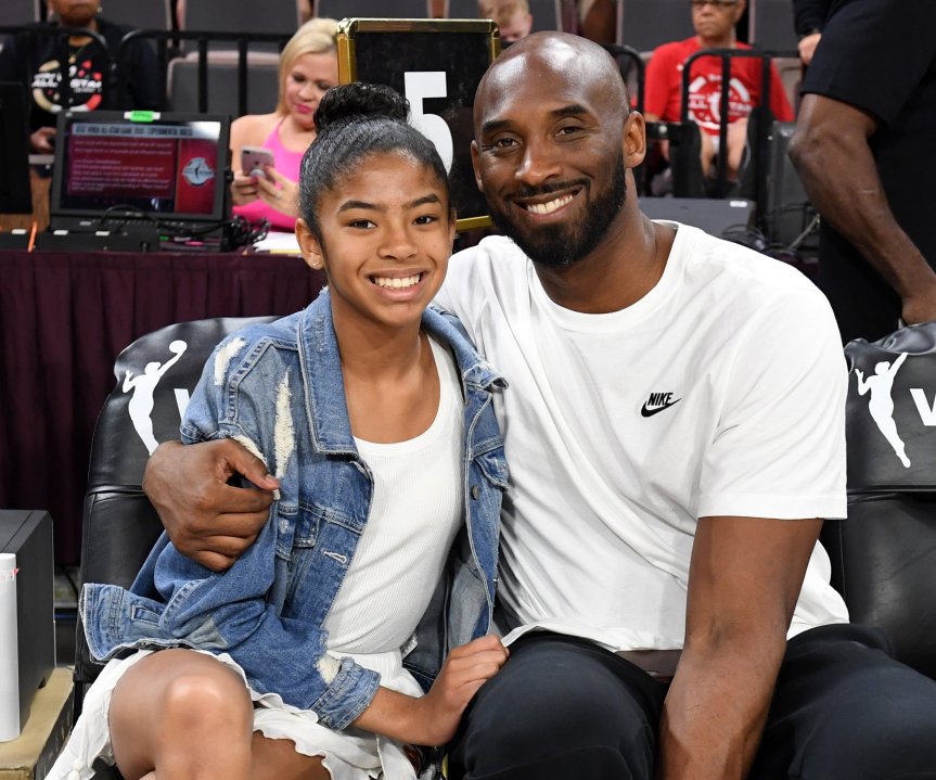 Kobe and Gianna Bryant. (Credit: Ethan Miller/Getty Images)