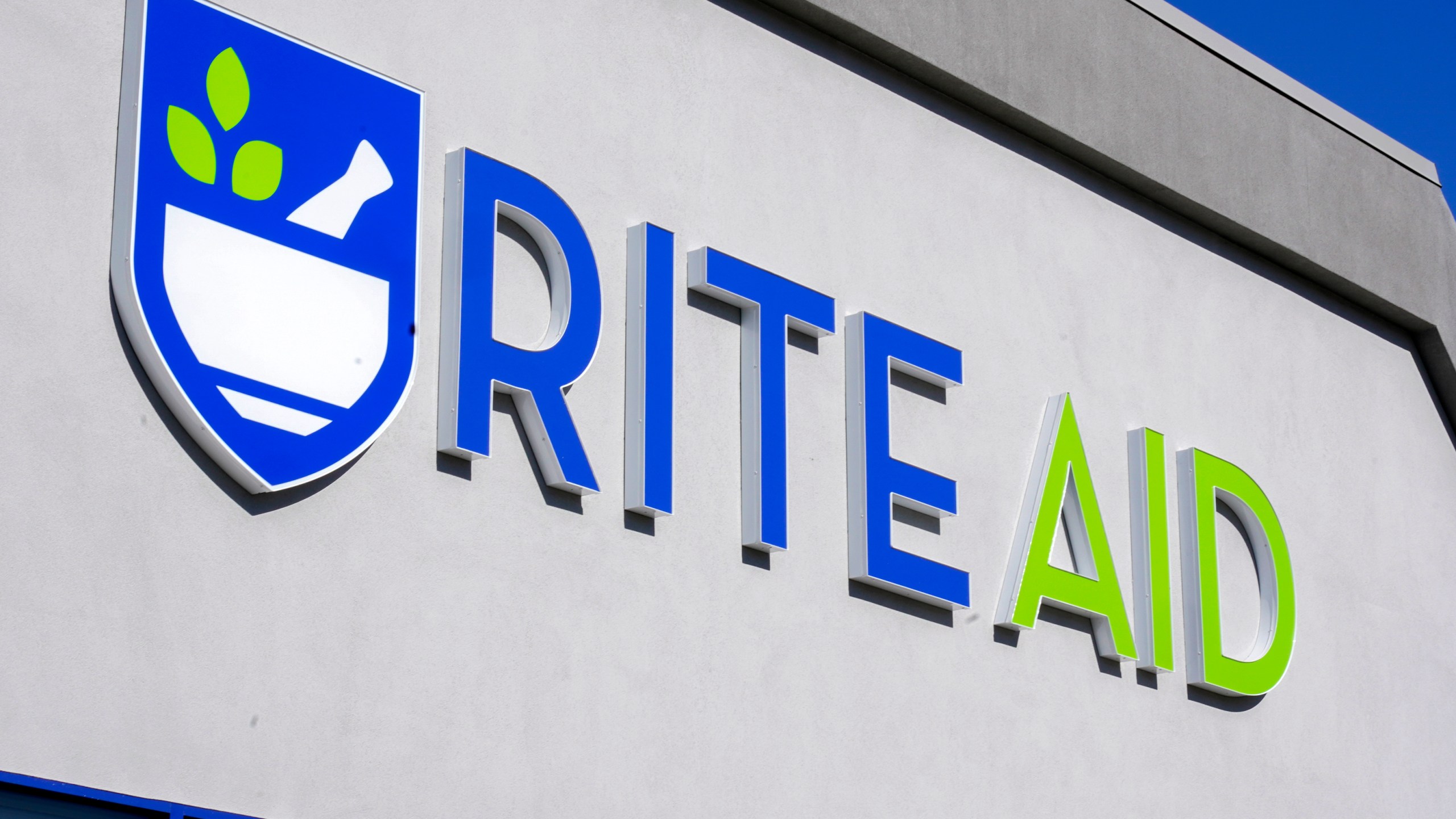 The sign outside a Rite Aid store is seen on Nov. 3, 2020. (Gene J. Puskar / Associated Press)