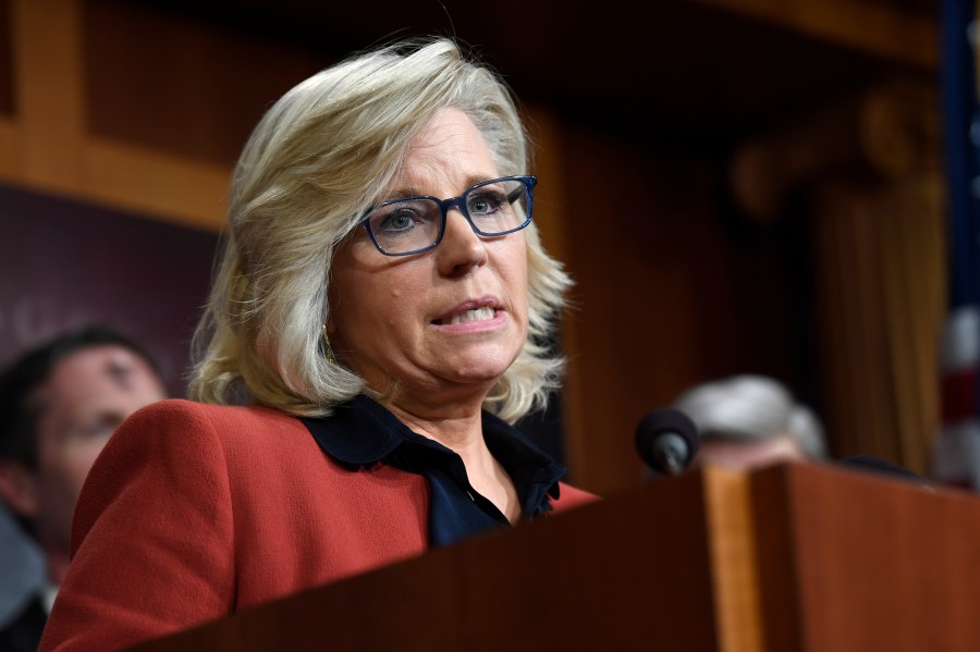 In this March 6, 2019, file photo, Rep. Liz Cheney, R-Wyo., speaks during a news conference on Capitol Hill in Washington. (AP Photo/Susan Walsh)