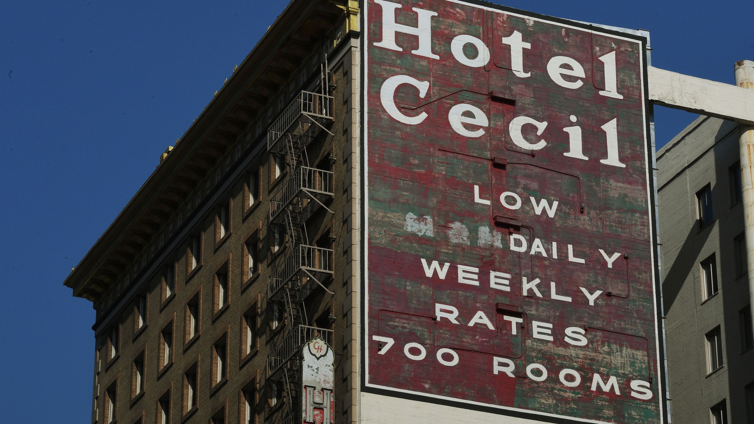 The infamous Hotel Cecil was named a historic-cultural monument by the City Council in a unanimous 10-0 vote in Los Angeles, California on February 28, 2017. (Mark Ralston/AFP via Getty Images)