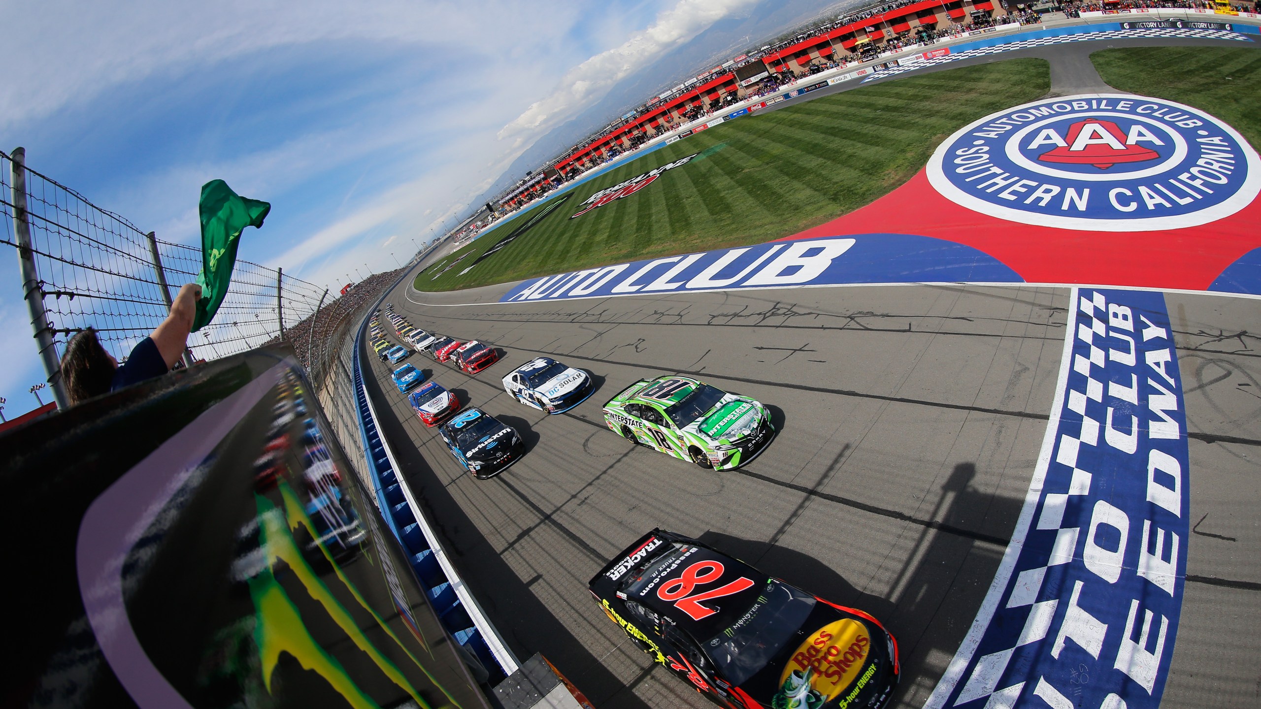 The Auto Club Speedway is seen on March 18, 2018, in Fontana, California. (Jonathan Ferrey/Getty Images)