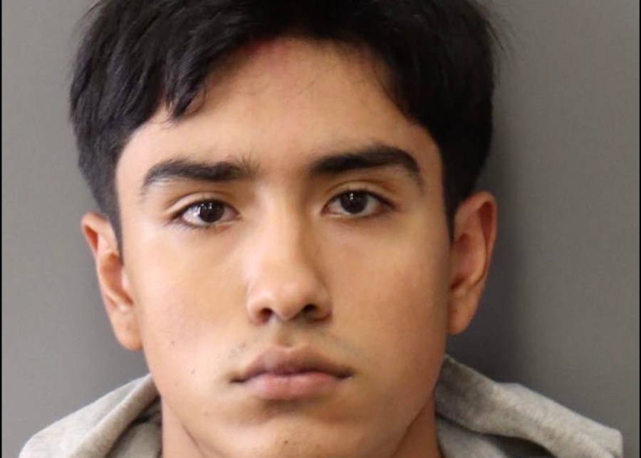 Riverside police provided this booking photo of Angel Ramos on Feb. 14, 2021.