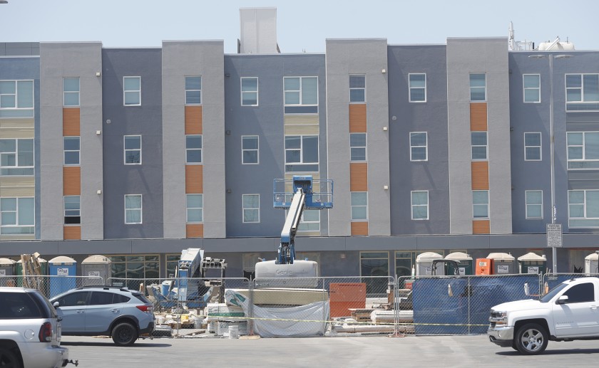 The Harbour, a student housing complex at Orange Coast College in Costa Mesa, is seen in this undated photo. (Don Leach / Times Community News)