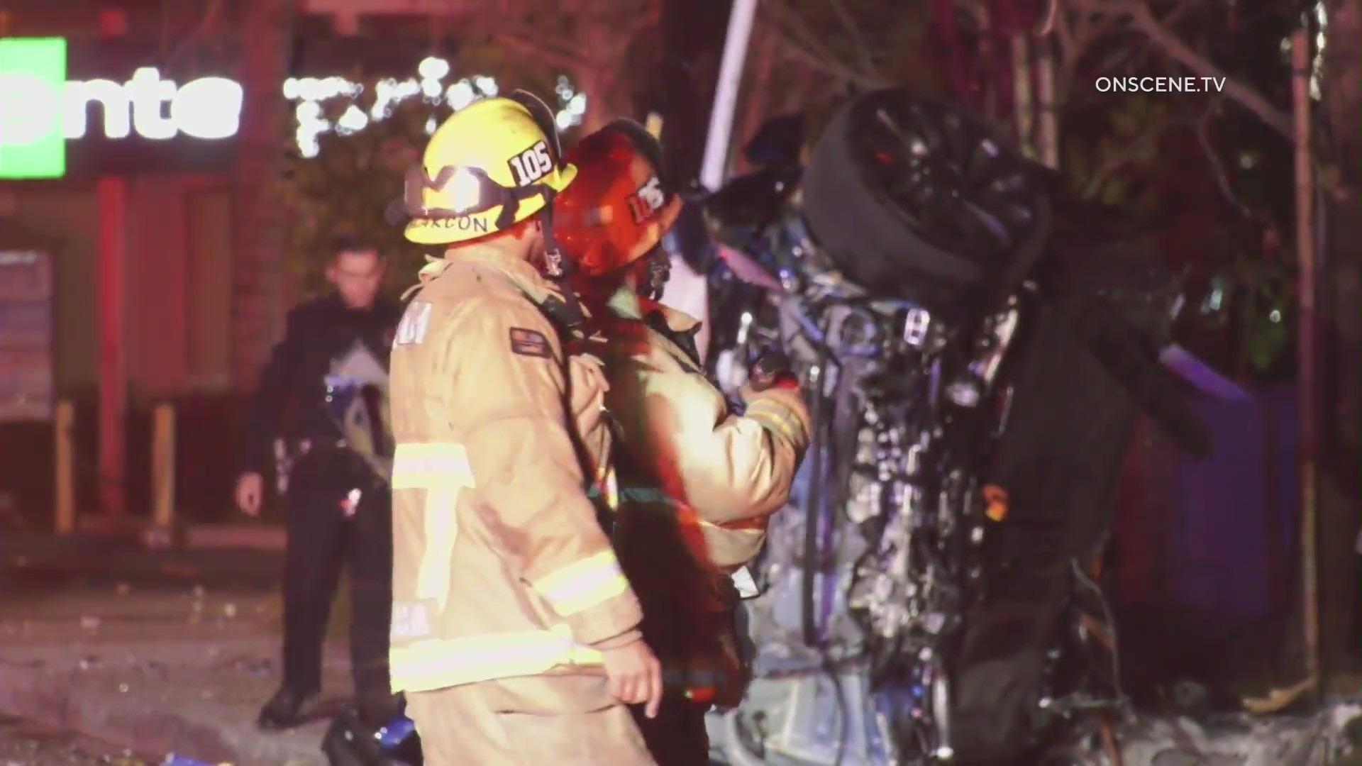 Emergency crews respond to a deadly crash in Arcadia on Feb. 21, 2021. (OnScene.TV)