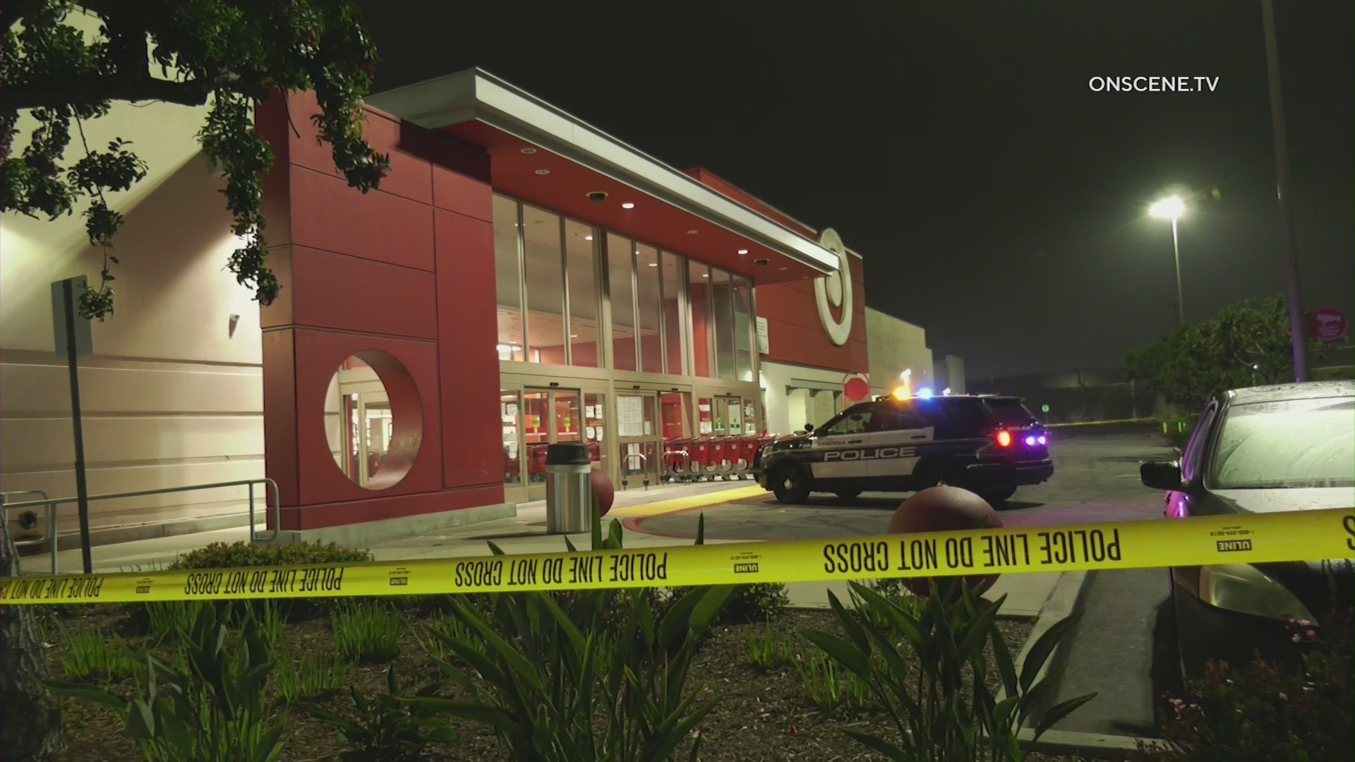 Police respond to a shooting at a Target store in Gardena on Feb. 24, 2021. (OnScene.TV)