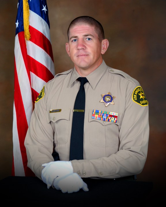 Deputy Thomas Albanese is seen in a photo released by the L.A. County Sheriff's Department. 