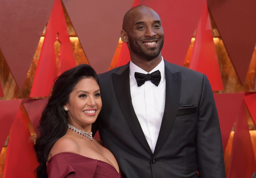 In the Sunday, March 4, 2018, file photo, Vanessa Laine Bryant, left, and Kobe Bryant arrive at the Oscars at the Dolby Theatre in Los Angeles.(Richard Shotwell/Invision/AP, File)