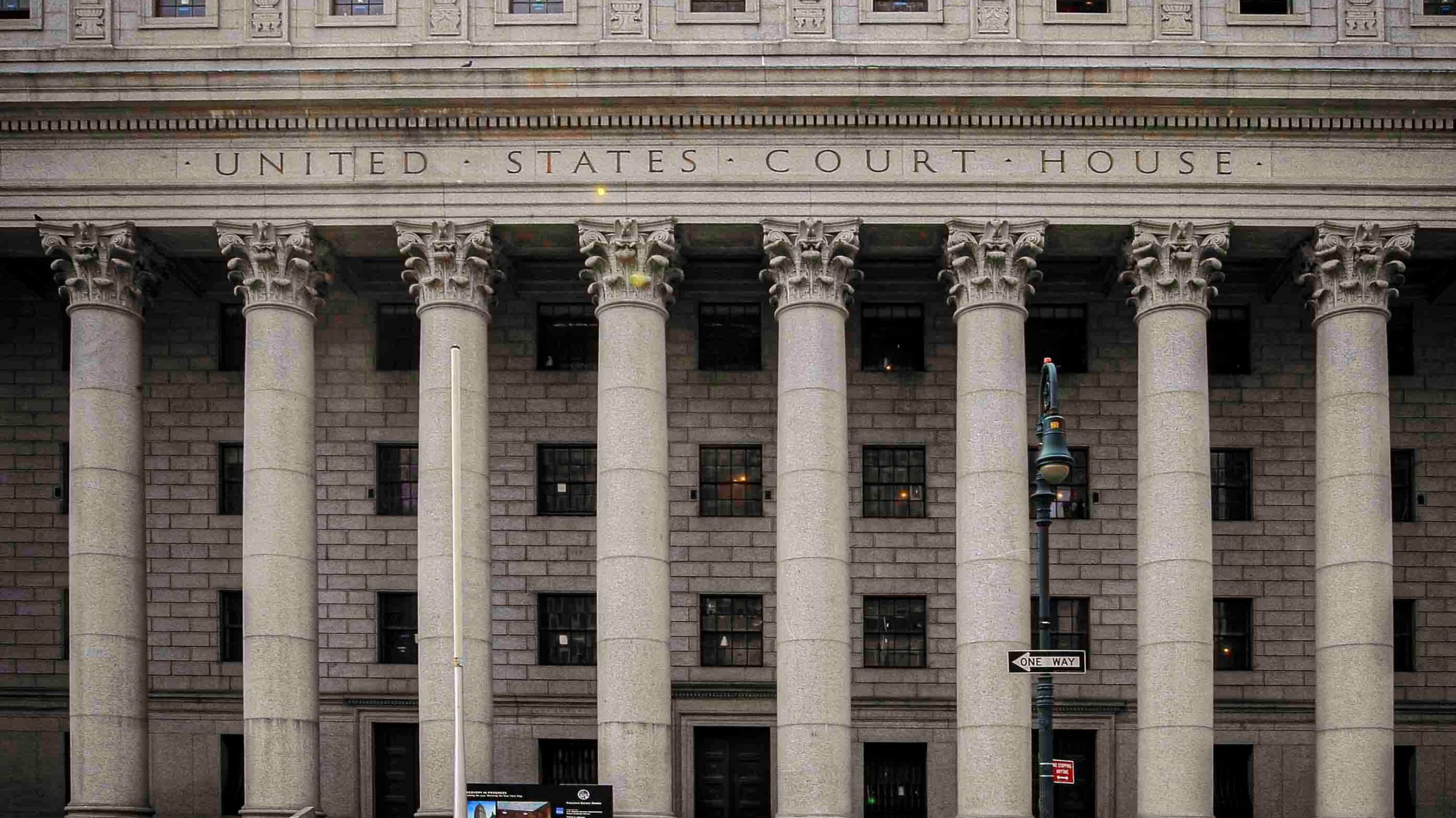 This photo from Tuesday May 3, 2011, shows the Thurgood Marshall U.S. Courthouse in Manhattan, N.Y., where the Second Circuit Court of Appeals is seated. (AP Photo/Mary Altaffer, File)