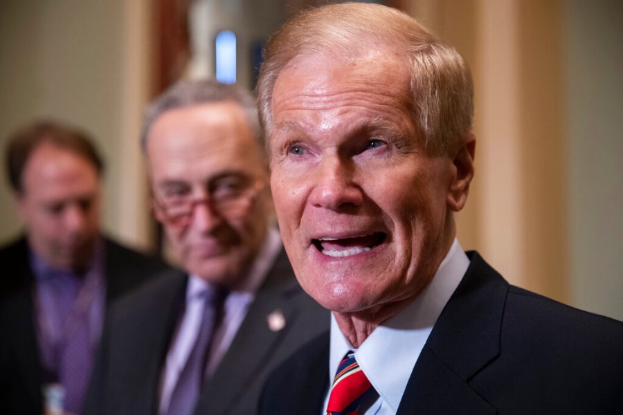 In this Nov. 13, 2018 file photo, Sen. Bill Nelson, D-Fla., attends a news conference at the Capitol in Washington. (AP Photo/J. Scott Applewhite, File)